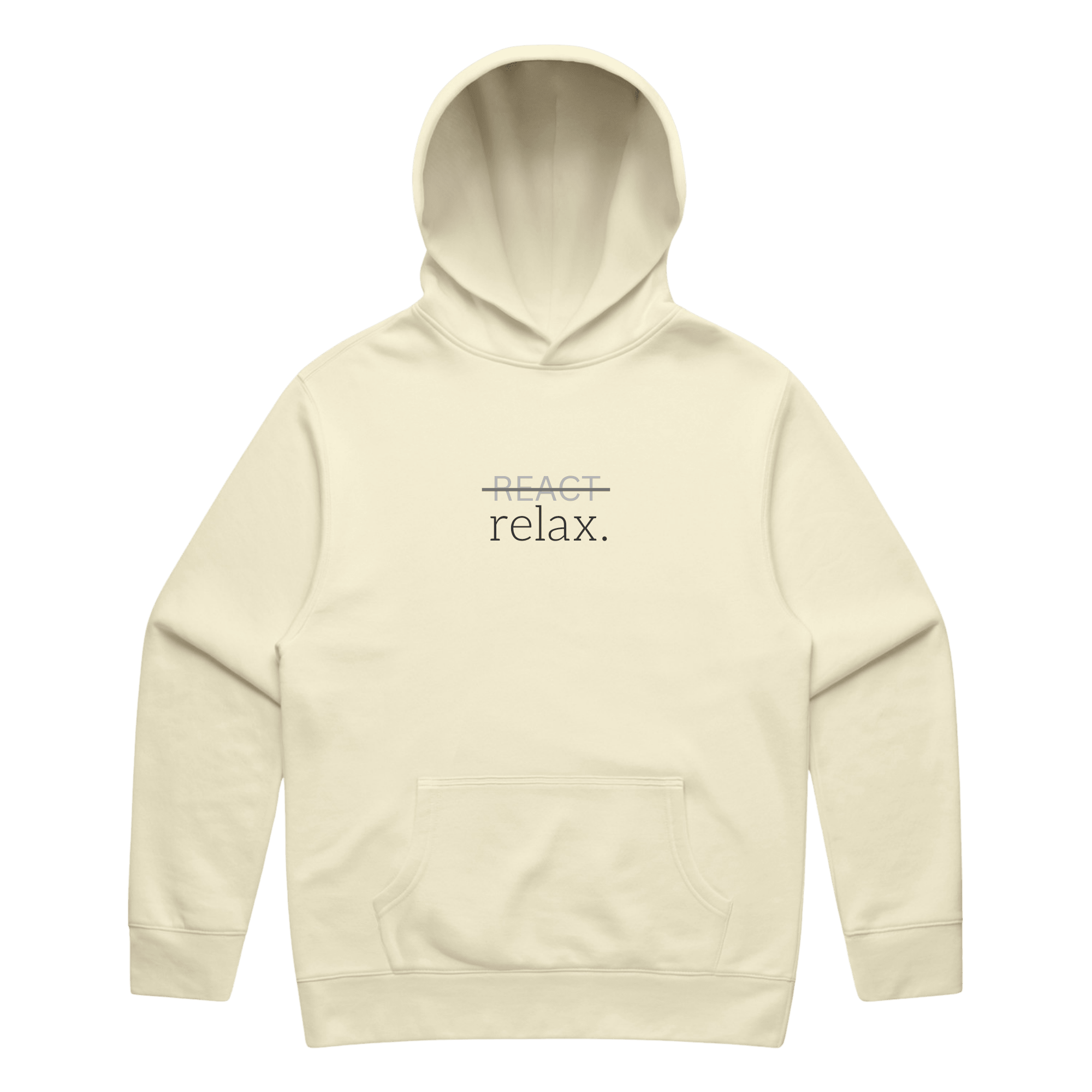 REACT/relax. Hoodie - Verses Culture