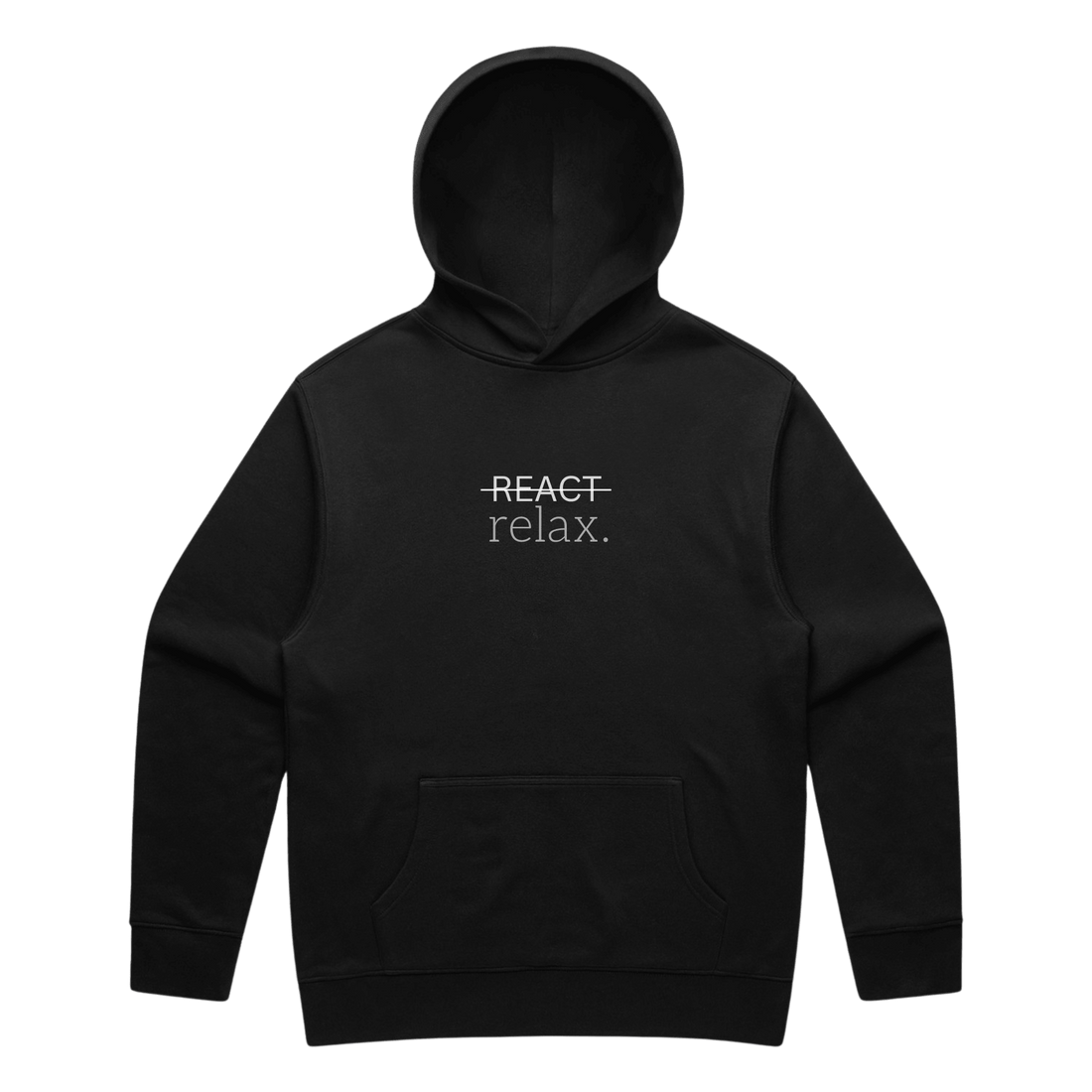 REACT/relax. Hoodie - Verses Culture