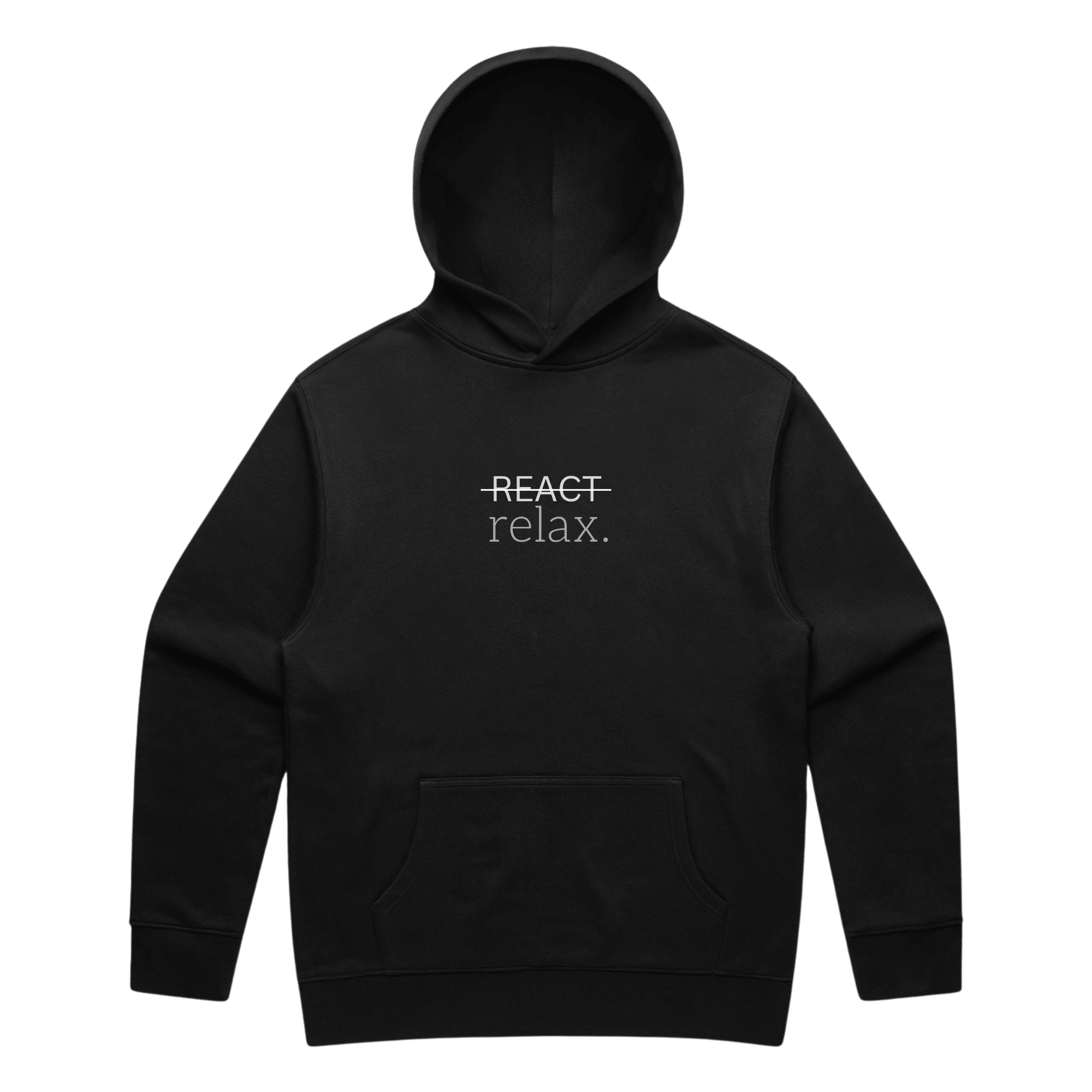REACT/relax. Hoodie - Verses Culture
