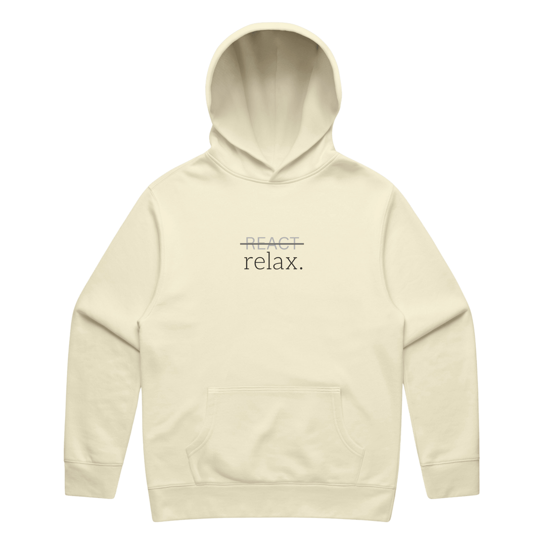 REACT/relax. Hoodie - Verses Culture