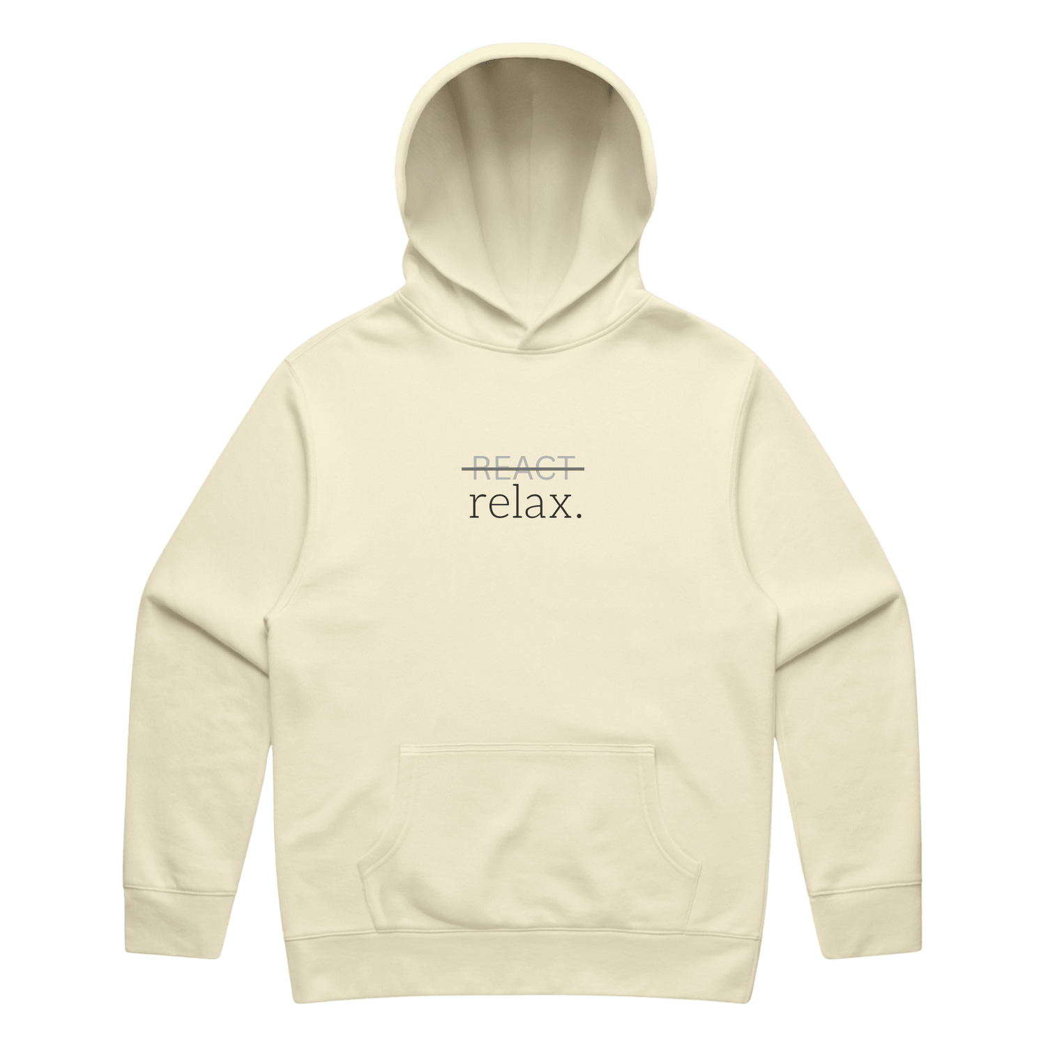 REACT/relax. Hoodie - Verses Culture