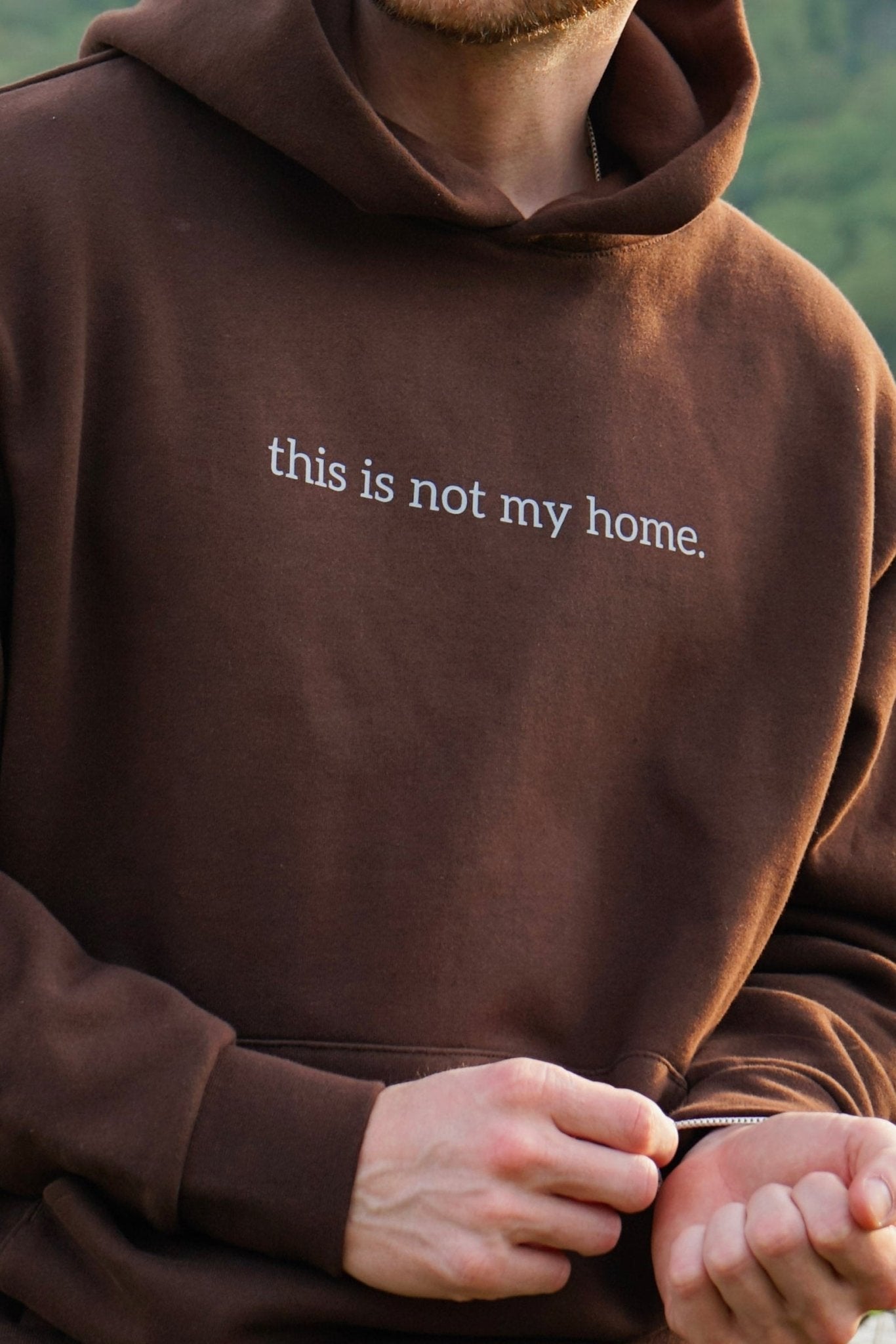 This is not my home. Hoodie - Verses Culture